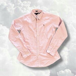 Ralph Lauren Pink Oxford Striped Shirt